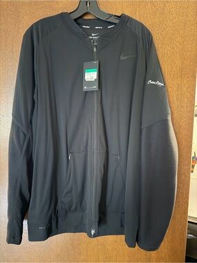 Nike Golf Club Dri-FIT Fill Zip Jacket Beau Ridge Casino Sz XL Black 892132-010